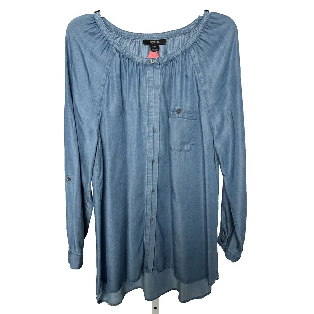 Style & Co. Button Up, Long Sleeve 